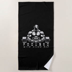 Serviette De Plage Bâtiment du corps-Fitness