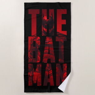 Serviette De Plage Batman Typography Cutout