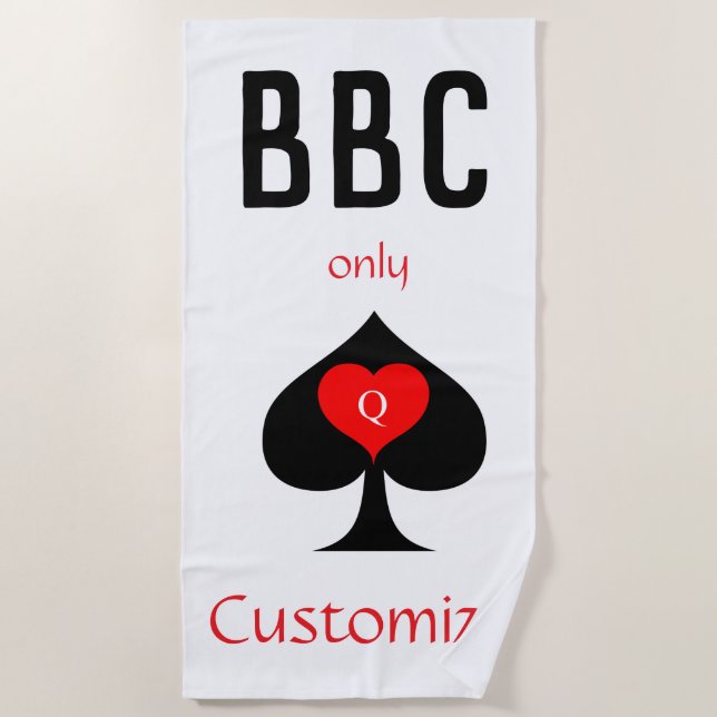 Serviette De Plage BBC Seule pique lame signe Thunder_Cove (Devant)