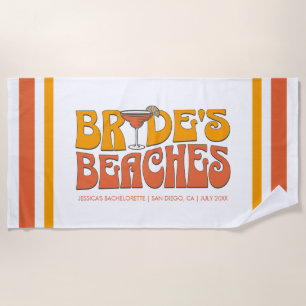 Serviette De Plage Beach Bachelorette Party Super Bride's Beaches