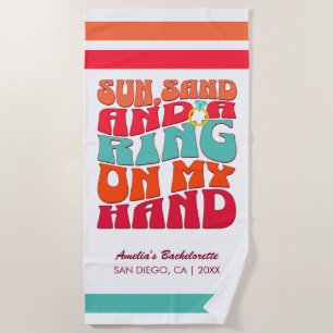 Serviette De Plage Beach Bacheloro Party Super Sun Sand Ring