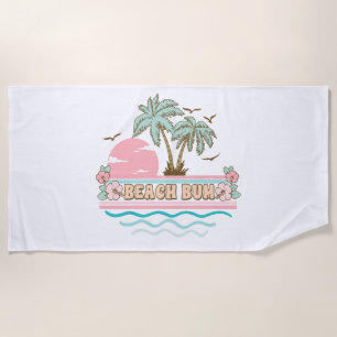 Serviette De Plage Beach Bum Été Amusement Tropical Beach Life