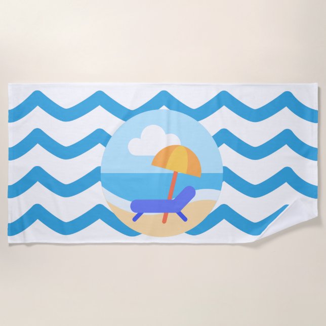 Serviette De Plage Beach Chair Beach Towel (Devant)