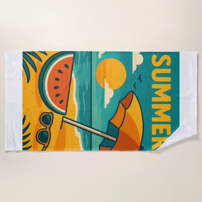 Serviette de plage beach towel (Front)