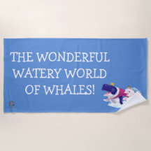 Beach Towel Merveilleux Monde Aquatique De Baleine