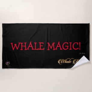 Serviette De Plage Beach Towel WHALE MAGIC !