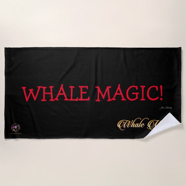 Serviette De Plage Beach Towel WHALE MAGIC ! (Devant)