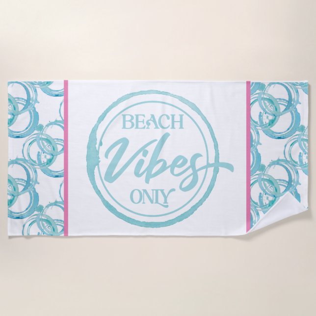 Serviette De Plage Beach Vibes Beach Towel (Devant)