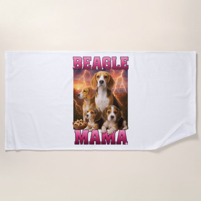 Serviette De Plage Beagle  (Devant)