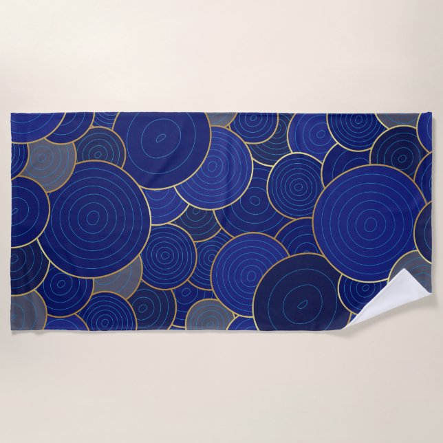 Serviette de plage - Beauté bleue (Devant)
