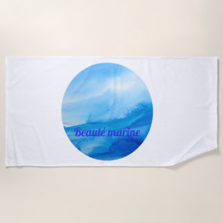 Serviette De Plage Beauté marine vague