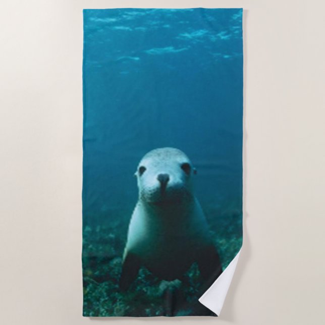 SERVIETTE DE PLAGE BÉBÉ SEAL (Devant)