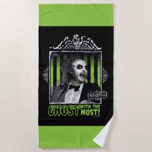 Serviette De Plage Beetlejuice "Ghost With The Most" Portrait