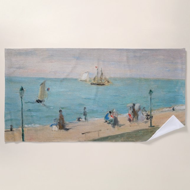 Serviette De Plage Berthe Morisot - Sur la plage, Les Petites-Dalles (Devant)