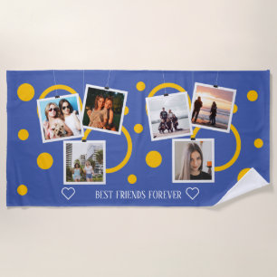 Serviette De Plage Best Friend Forever, personnalisation 6 Photo Coll