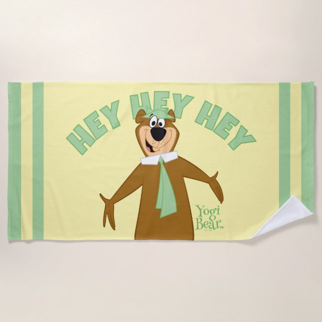 Serviette De Plage Bienvenue à Yogi Bear (Devant)