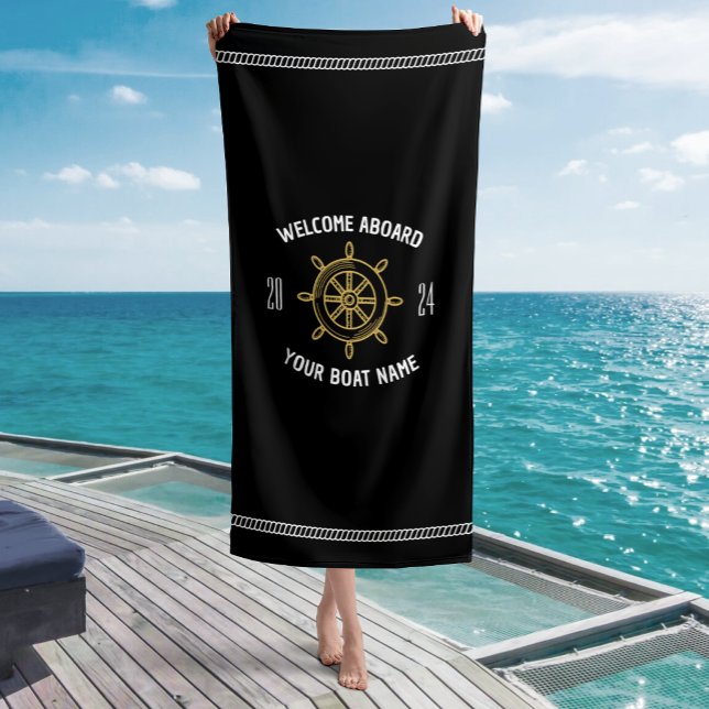 Serviette De Plage Bienvenue cadeau à bord pour les propriétaires de  (Créateur téléchargé)