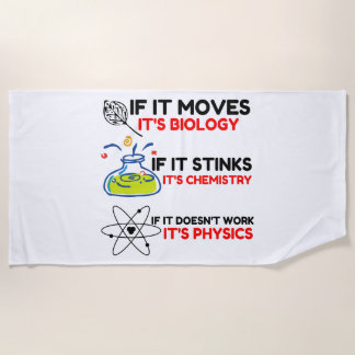 SERVIETTE DE PLAGE BIOLOGIE SCIENTIFIQUE CHIMIE PHYSIQUE