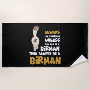 Serviette De Plage Birman Cat