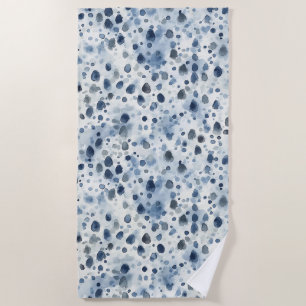 Serviette De Plage Bleu de jour de pluie