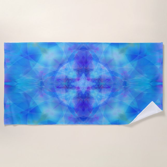 Serviette De Plage Bleu Wings (Devant)