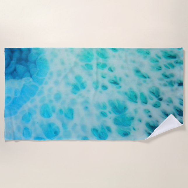 Serviette De Plage Blue Crush - Abstract Coastal Artwork  (Devant)