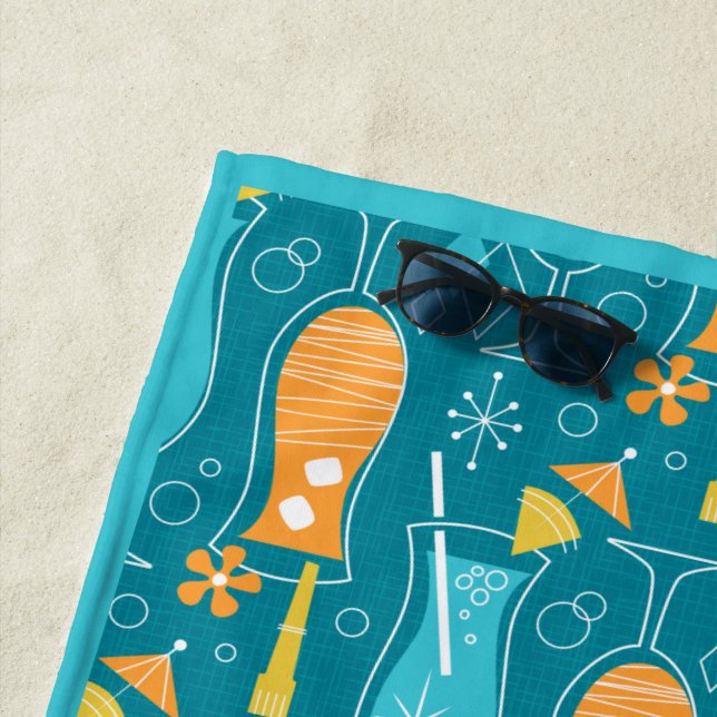Serviette De Plage Blue Hawaii and Tropical Itch (En situation)