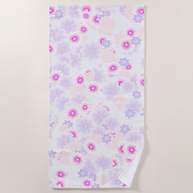Serviette De Plage bombe à fleurs 5 (Devant)