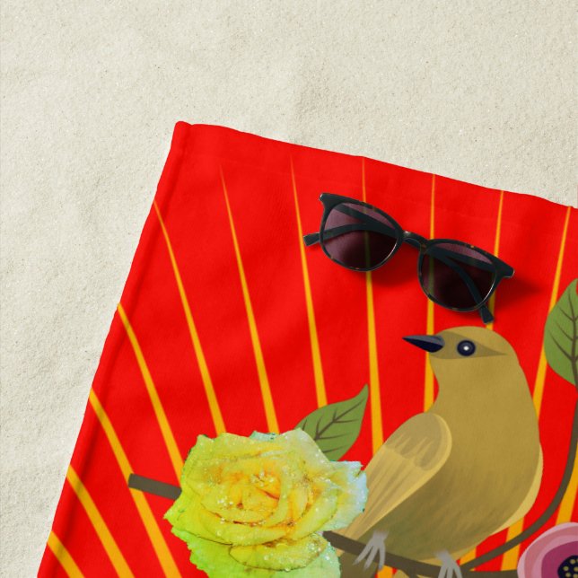 Serviette De Plage Bonbons Pomme Sunshine & Dew Drops (En situation)