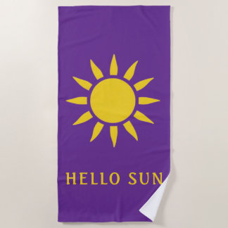 Serviette De Plage Bonjour Soleil
