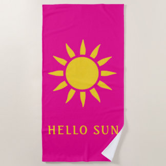Serviette De Plage Bonjour Soleil