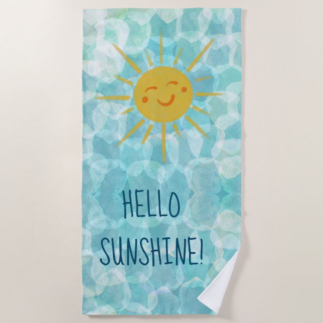Serviette De Plage Bonjour Sunshine Beach Towel (Devant)