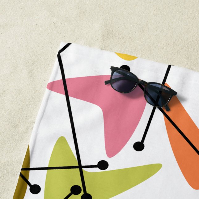 Serviette De Plage Boomerangs (En situation)