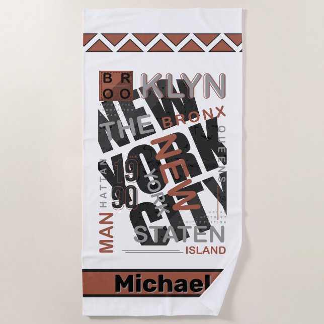 Serviette De Plage Borough Blend : New York Legacy (Devant)