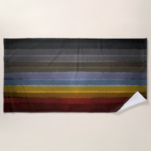 Serviette De Plage Bouche D'Aquarelle Sale De Couleur Pop D'Art Abstr