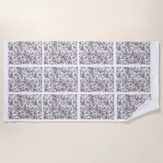 Serviette De Plage Bouteille à vide florale mignonne et propre pour u