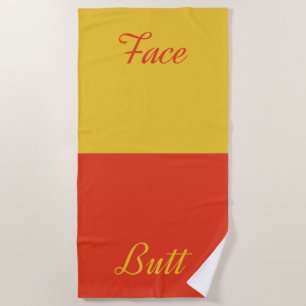 Serviette De Plage Bouton Visage
