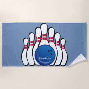 Serviette De Plage Bowling Design Beach Towel