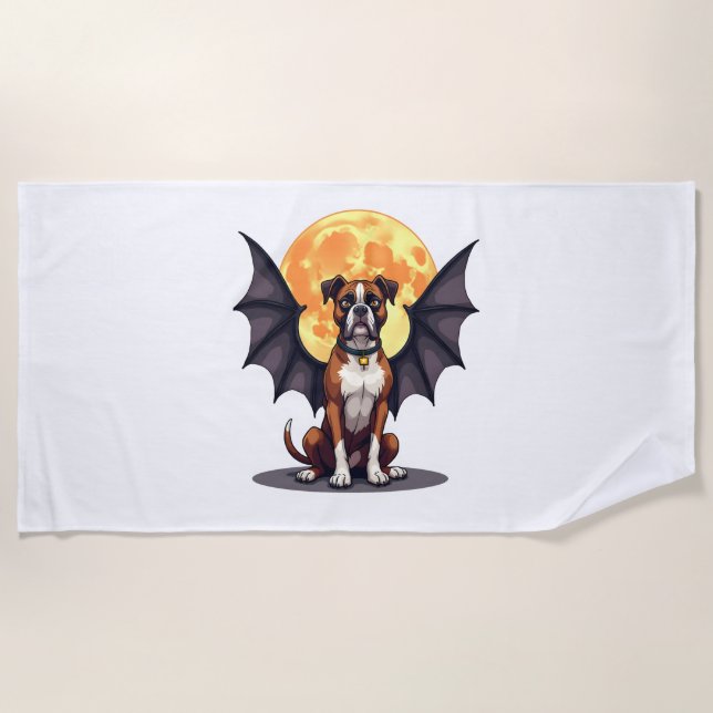 Serviette De Plage Boxe Bat Wings (Devant)