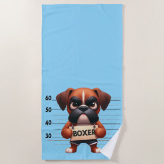 Serviette De Plage Boxer Vilain