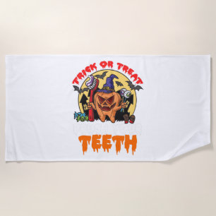 Serviette De Plage Brush Your Teeth Funny Dental Hygiène Pun