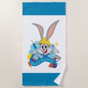 Serviette De Plage BUGS BUNNY BUILDERS™  Graphisme du personnage de B