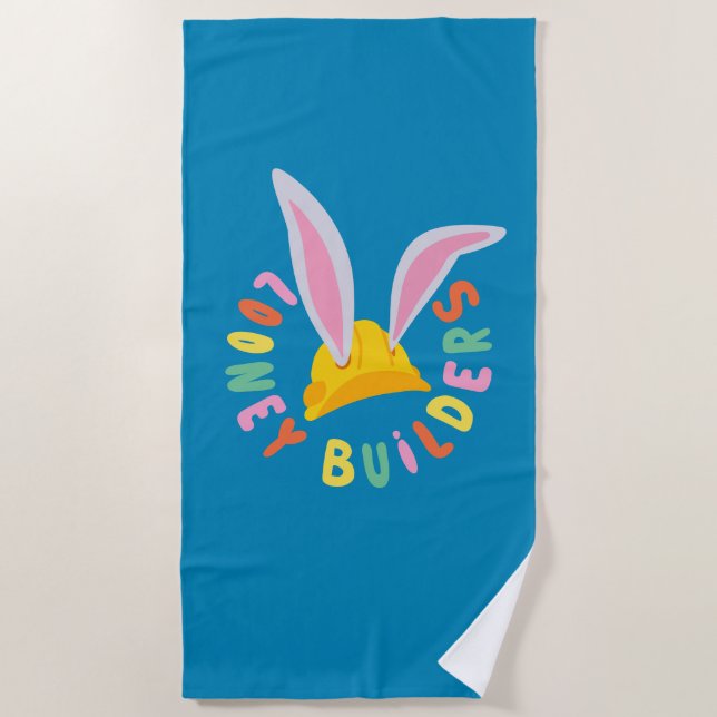 Serviette De Plage BUGS BUNNY BUILDERS™| Hard Hat Circle Logo (Devant)