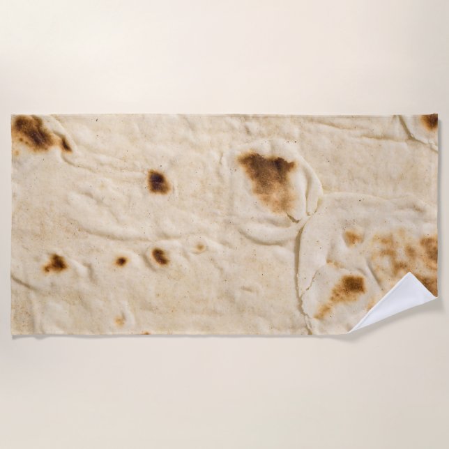 Serviette De Plage Burritos, Tortilla géante (Devant)