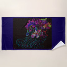Butterfly Princess Beach Towel