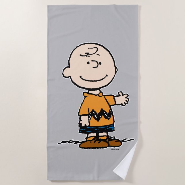 Serviette De Plage cacahuètes | Charlie Brown (Devant)