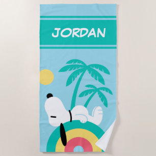 Serviette De Plage cacahuètes   Snoopy Deco Dreams   Ajouter Votre No
