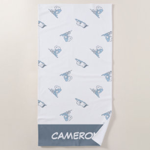 Serviette De Plage cacahuètes Snoopy Nap Time Motif