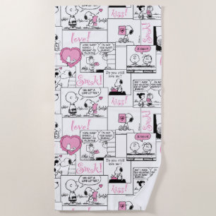 Serviette De Plage cacahuètes   Valentine Heart Love Motif