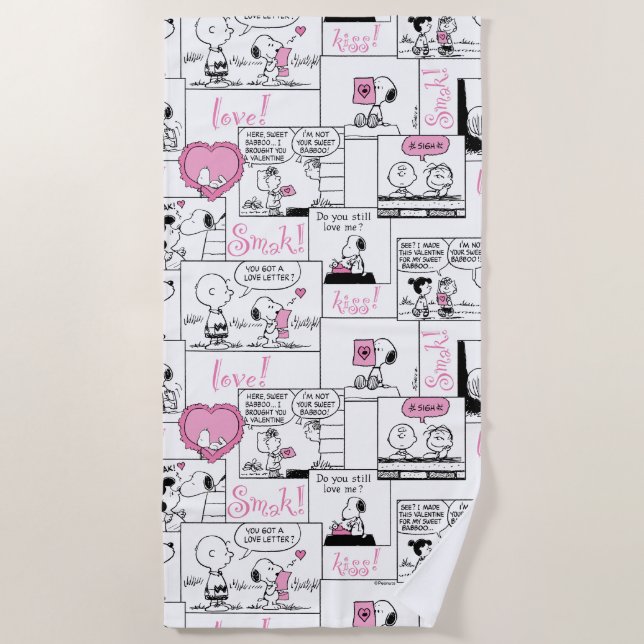 Serviette De Plage cacahuètes | Valentine Heart Love Motif (Devant)